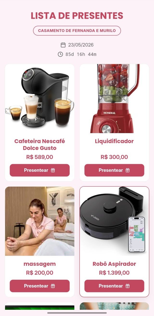 Lista de Presentes Virtual